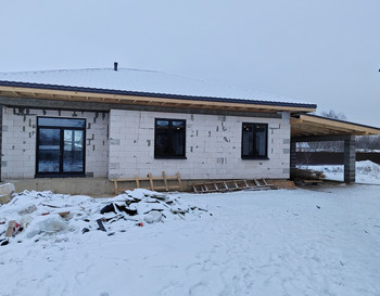 Одноэтажный дом и баня 020