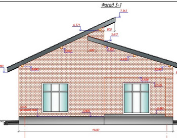 Проект одноэтажного дома 031