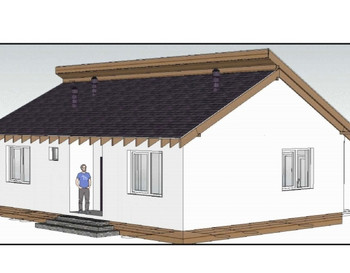 Проект одноэтажного дом 002